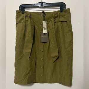 NWT Tommy Bahama Sandbar Midi Skirt Women's Size 6 Forest Moss green